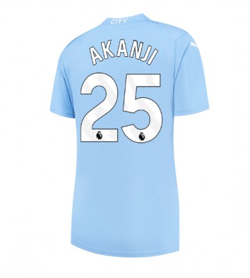 Manchester City Manuel Akanji #25 Primera Equipación Mujer 2023-24 Manga Corta